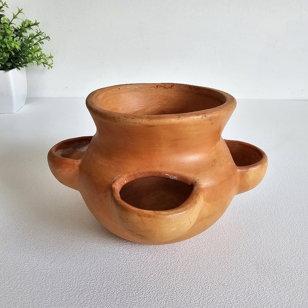 Handcrafted Terracota 1982 Messner Ceramics USA Clay Pot Succulents Herb Planter